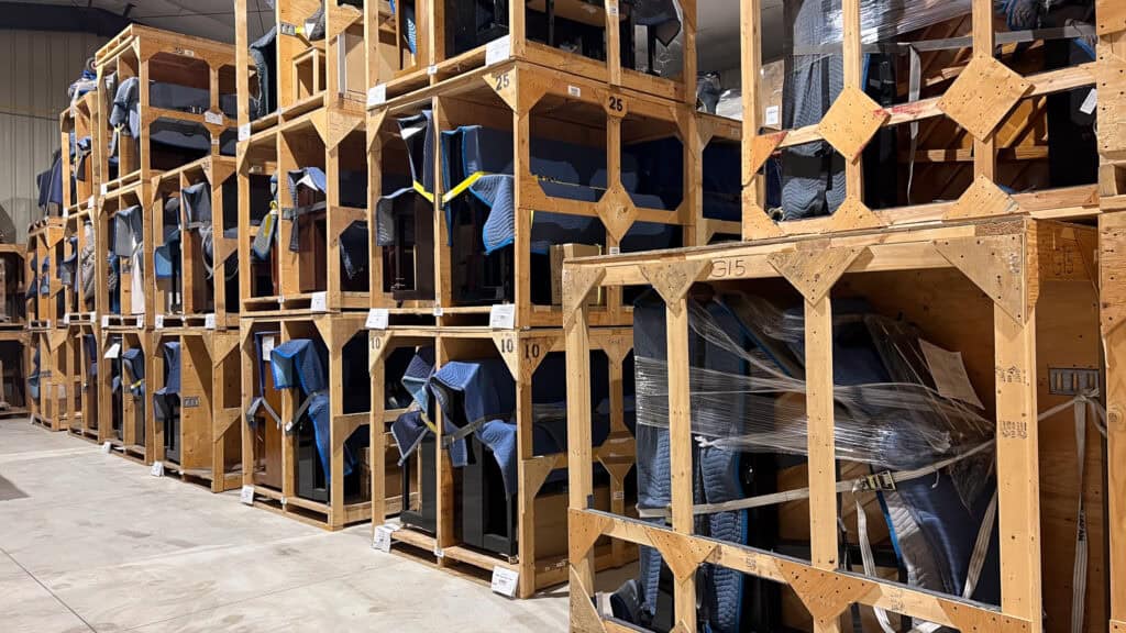 Piano Storage in heated warehouse.